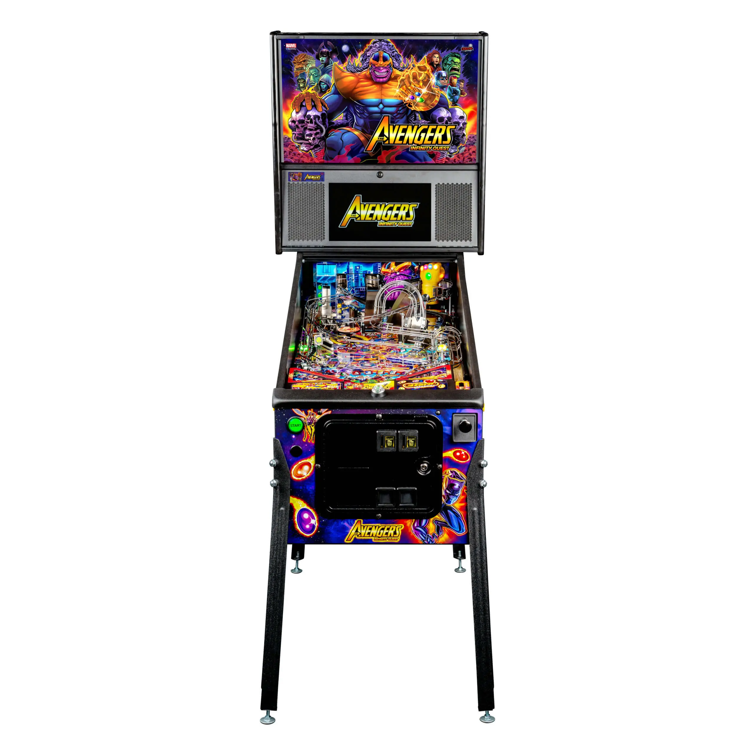 Avengers Infinity Quest Premium Pinball Machine by Stern