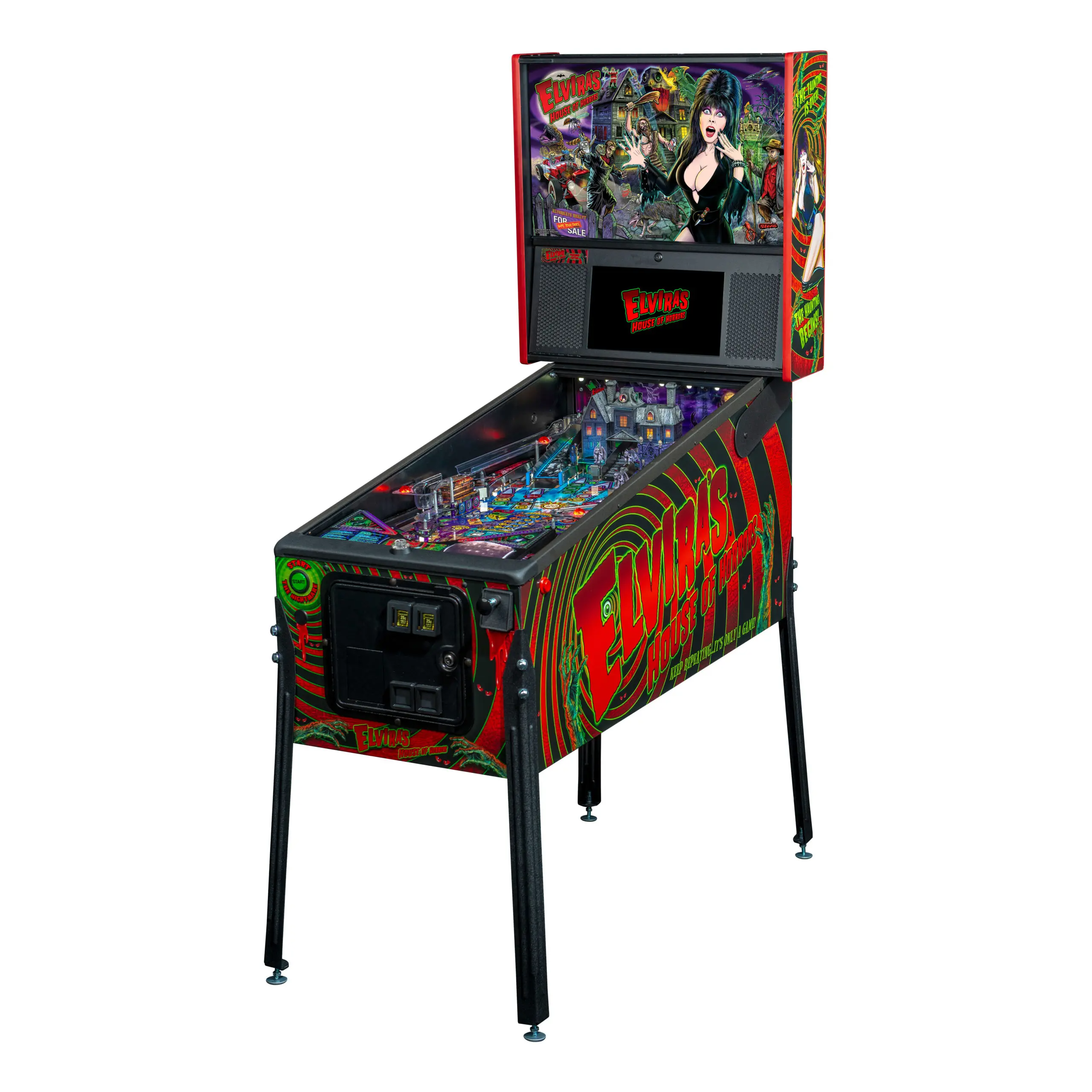 Elvira’s House of Horrors Premium Pinball Machine by Stern (1)