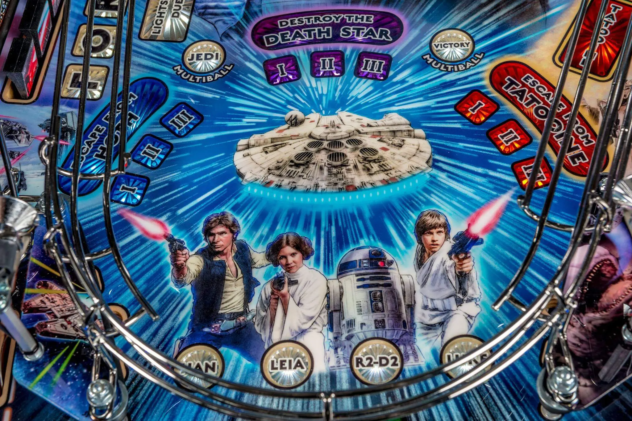 Star Wars Premium Comic Art Pinball Machine - Image 4
