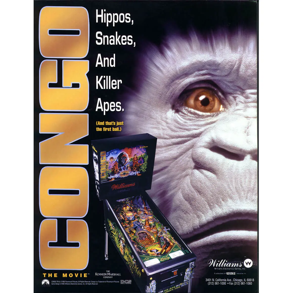 Congo Pinball Machine