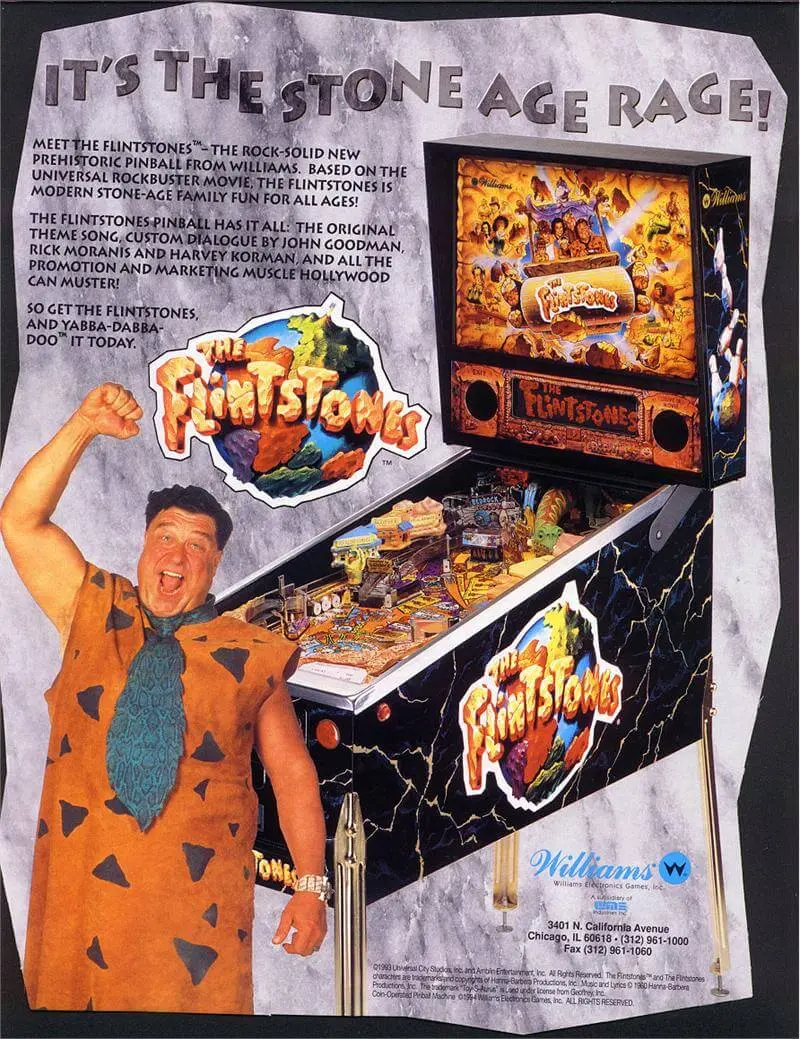 Flintstones Pinball Machine