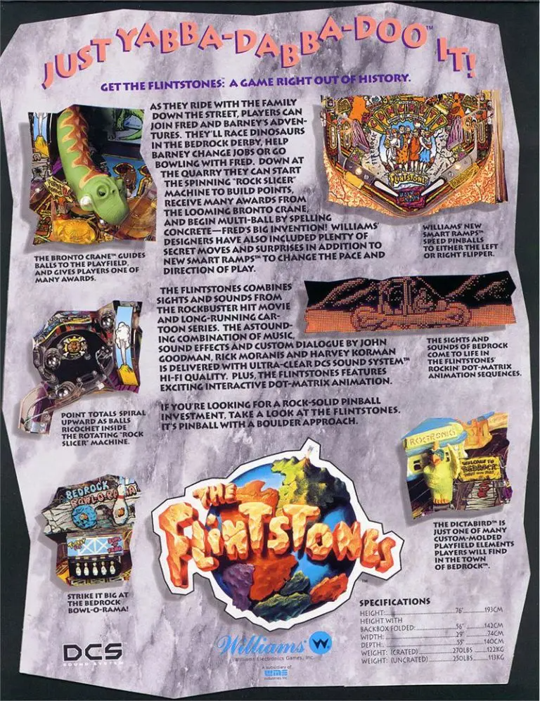 Flintstones Pinball Machine - Image 3