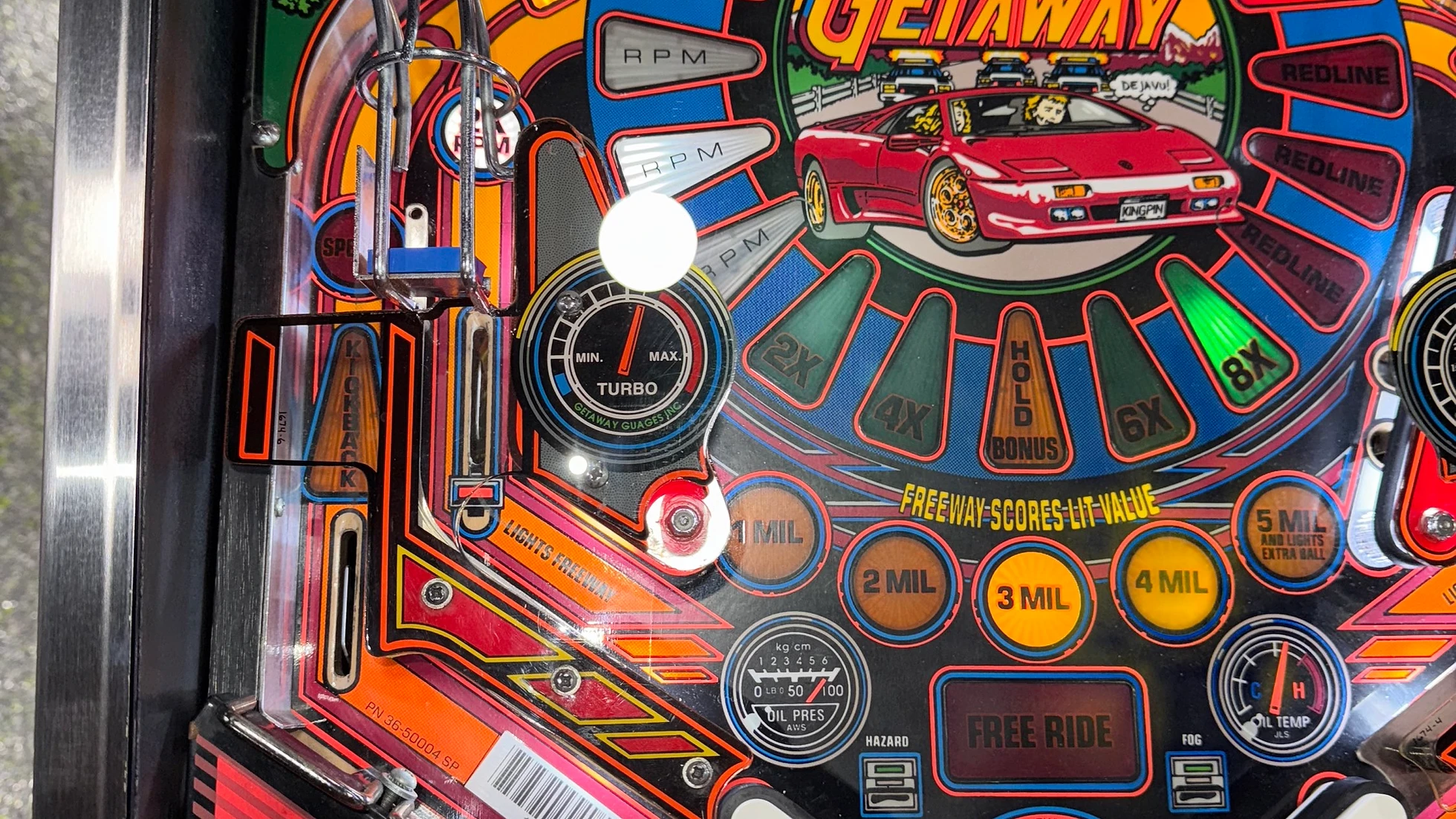 Getaway High Speed II Pinball Machine by Williams 1992 - Image 11