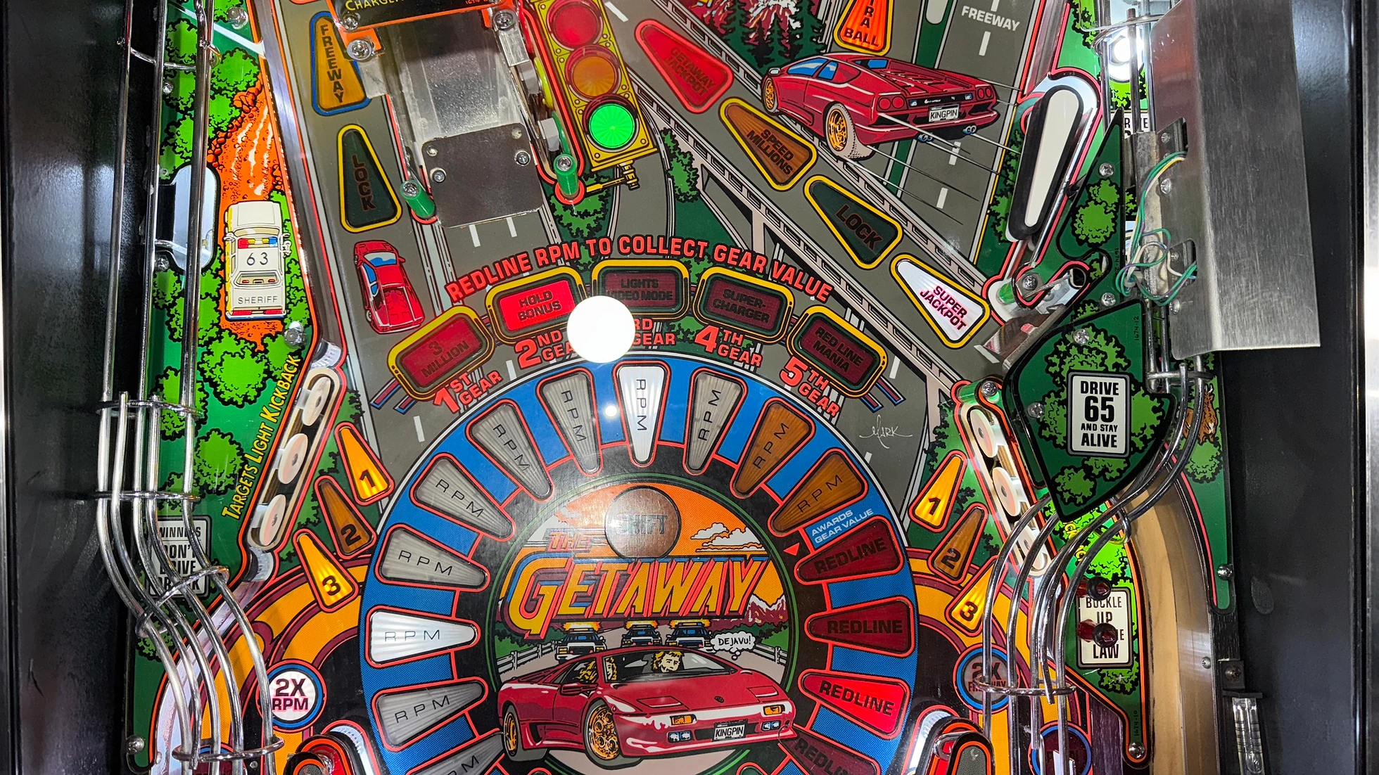 Getaway High Speed II Pinball Machine by Williams 1992 - Image 10