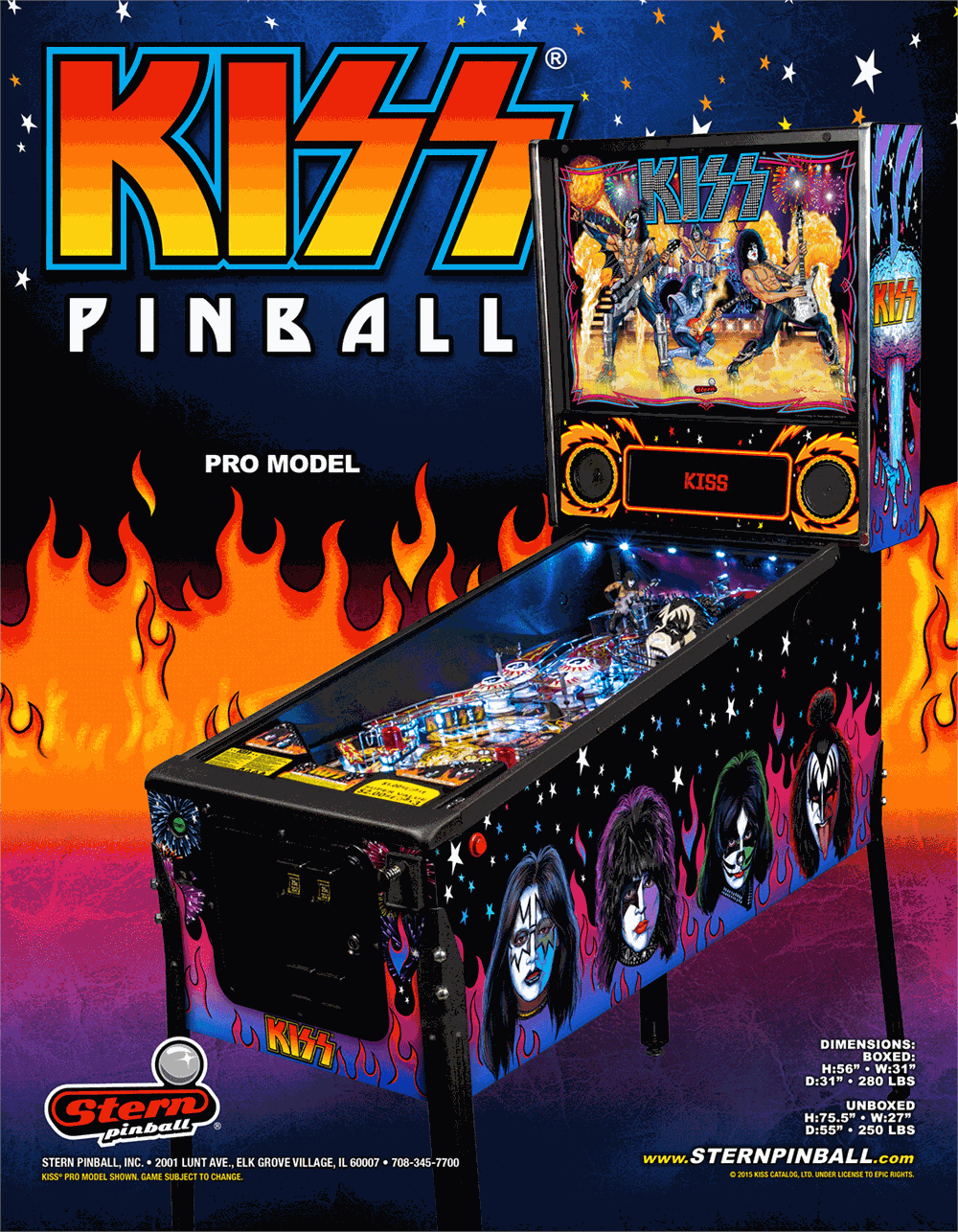 KISS Pro Pinball Machine