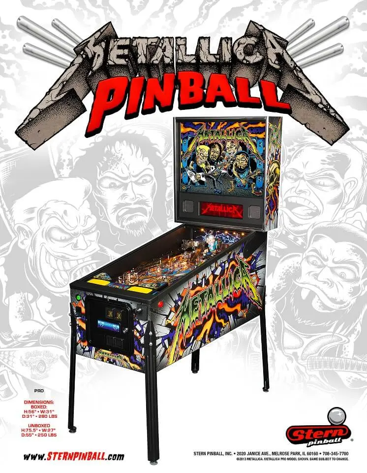 Metallica Pro Pinball Machine