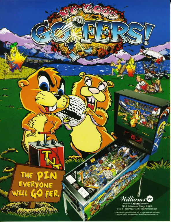 No Good Gofers Pinball Machine - Image 3