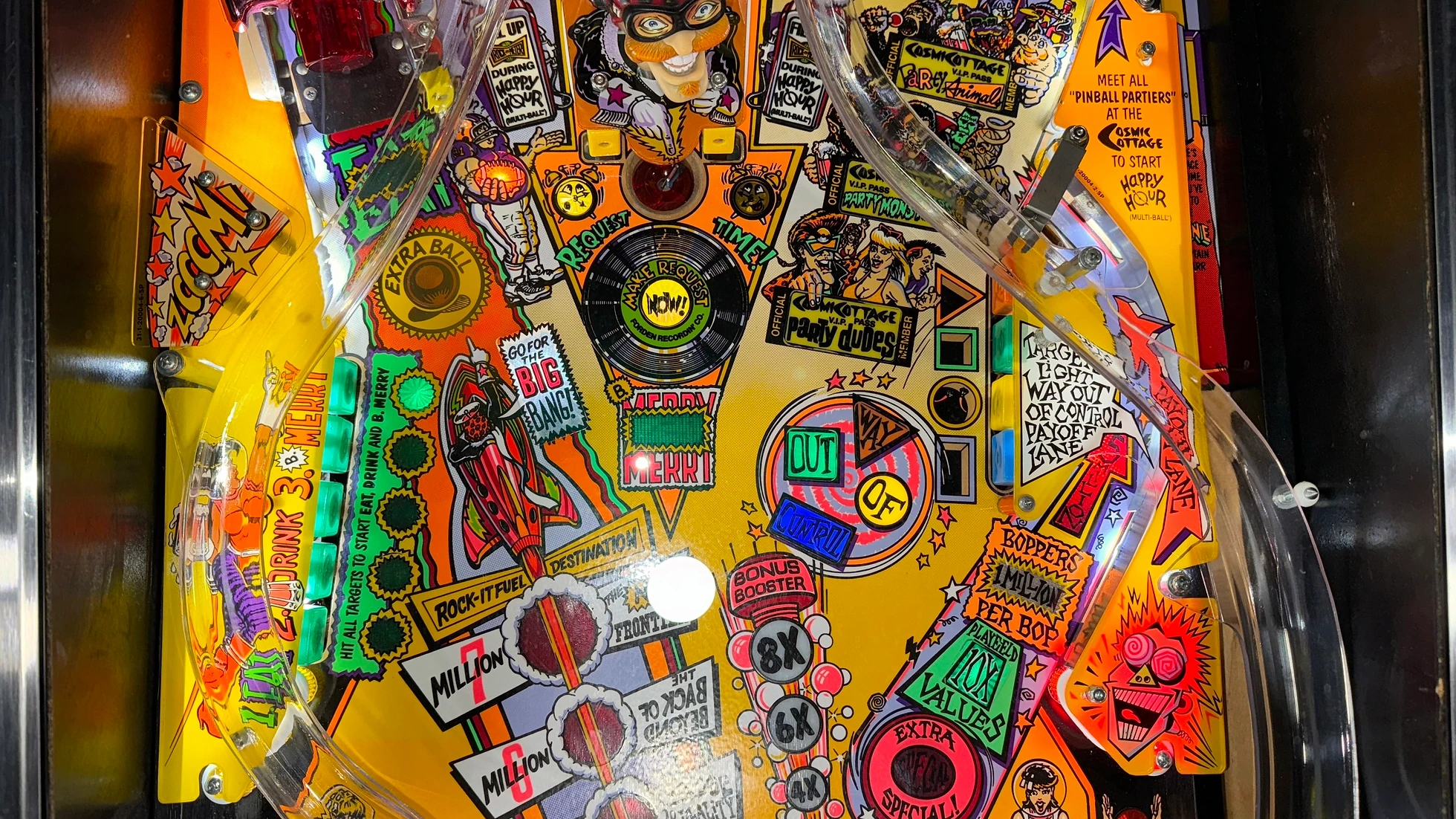 Party Zone pinball machine by Bally 1991 - Image 3