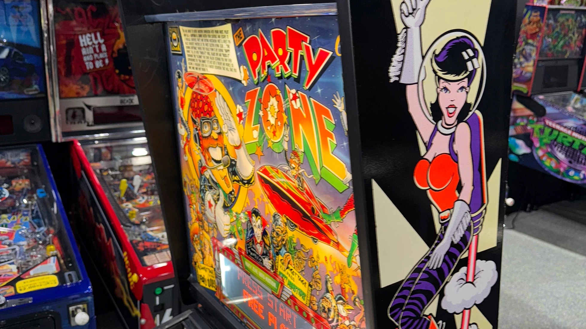 Party Zone pinball machine by Bally 1991 - Image 13