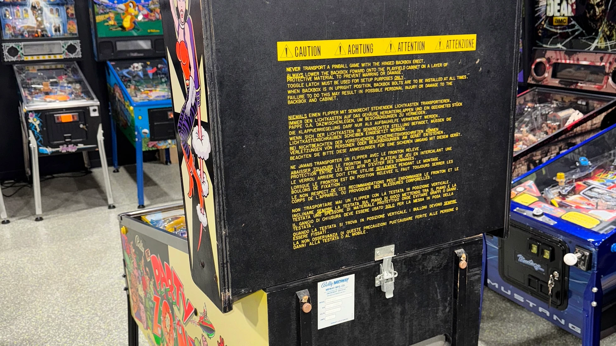 Party Zone pinball machine by Bally 1991 - Image 10