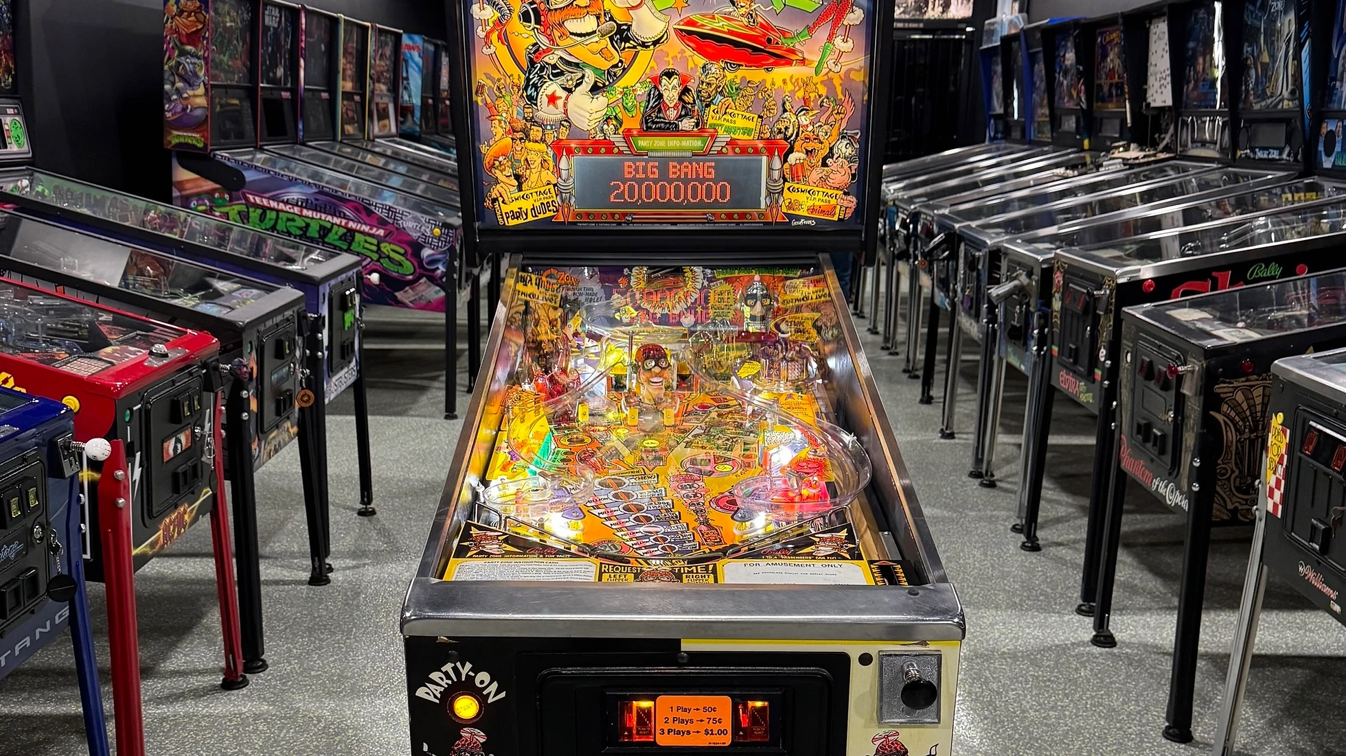 Party Zone pinball machine by Bally 1991