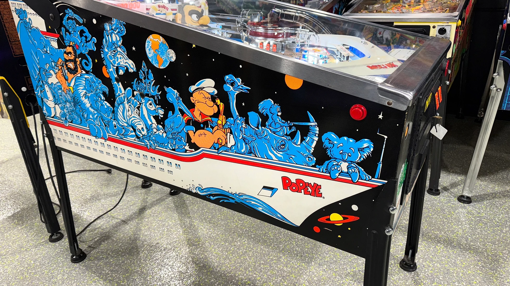 Popeye Saves the Earth pinball machine by Bally 1994 - Image 3