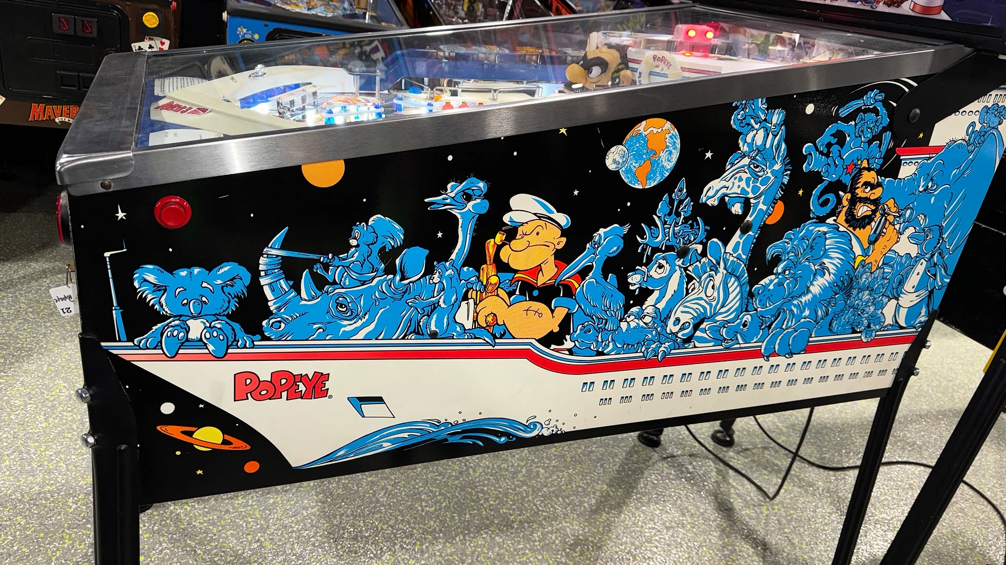 Popeye Saves the Earth pinball machine by Bally 1994 - Image 5