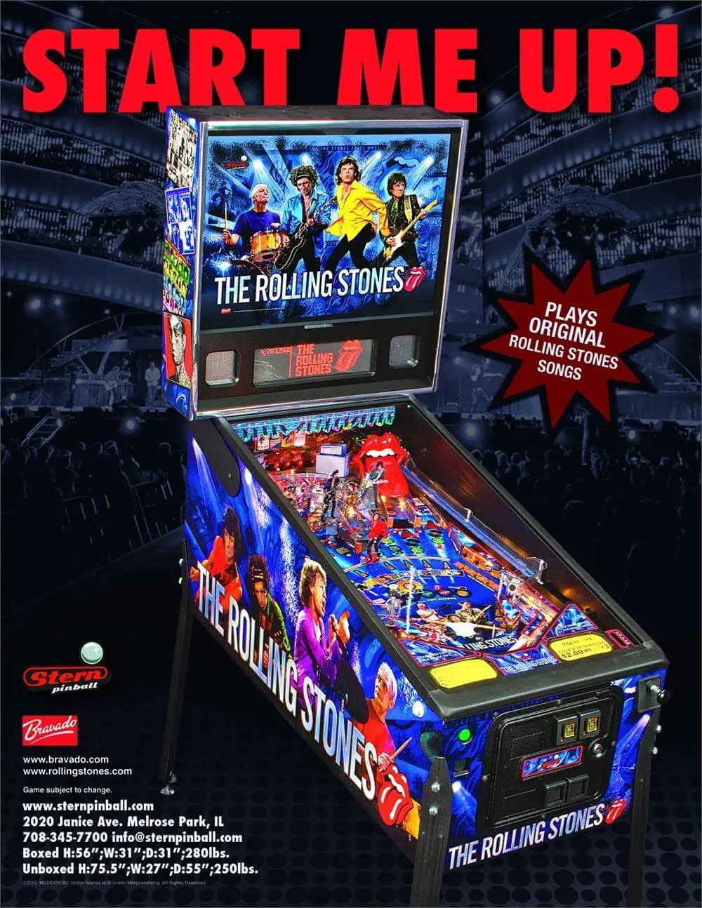 Rolling Stones Pinball Machine