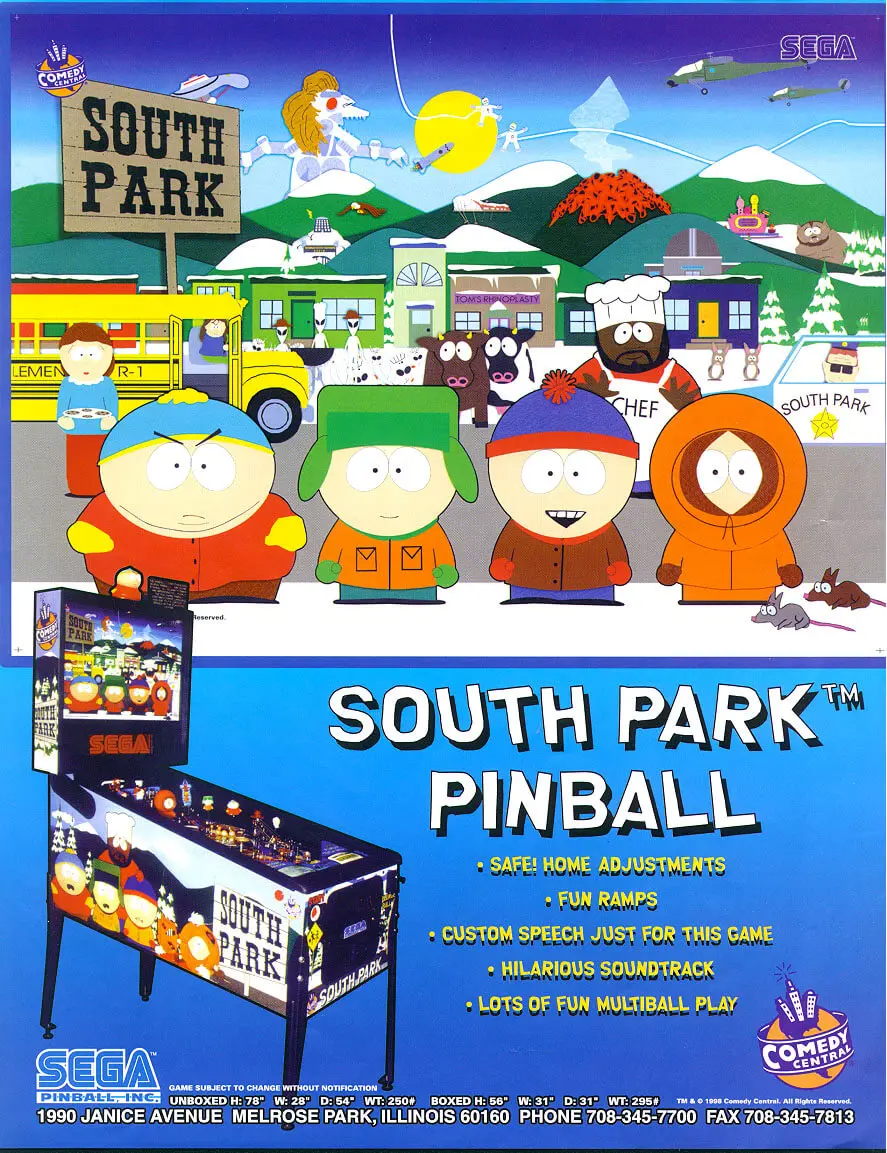 South Park Pinball Machine