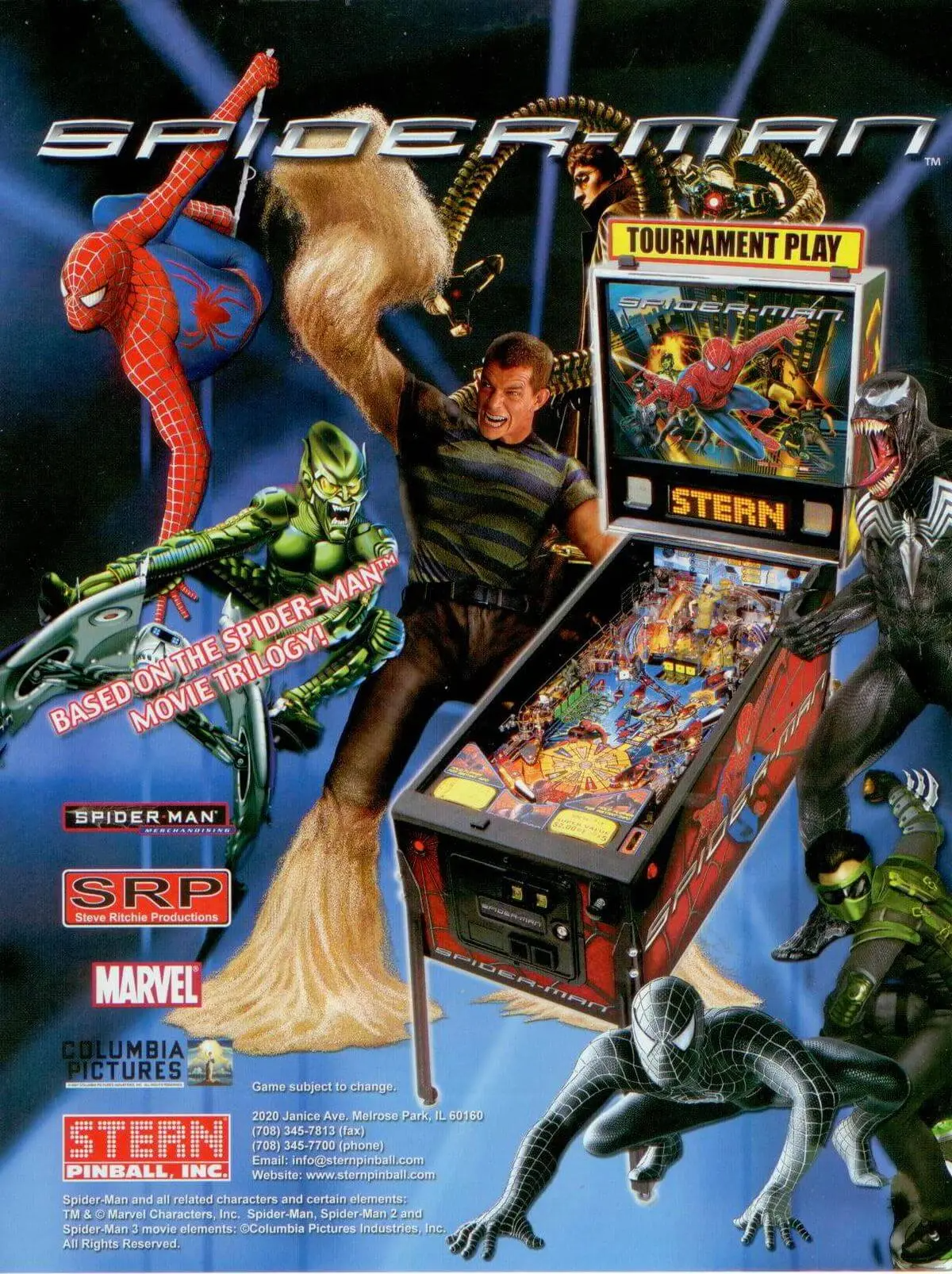 Spider-man Pinball Machine