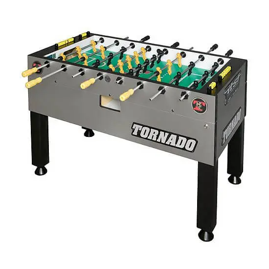 Tornado T-3000 Tournament Foosball Table in Silver/Platinum