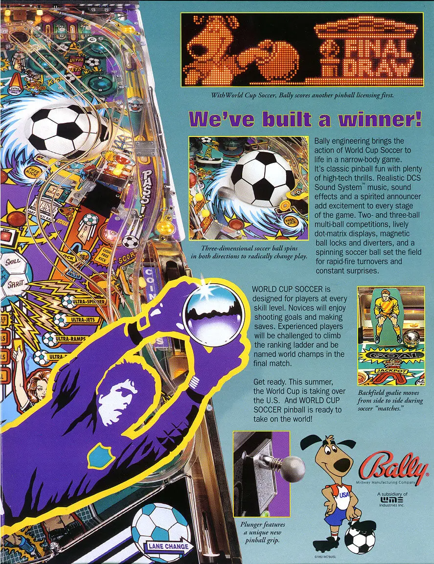 World Cup Soccer Pinball Machine - Image 3