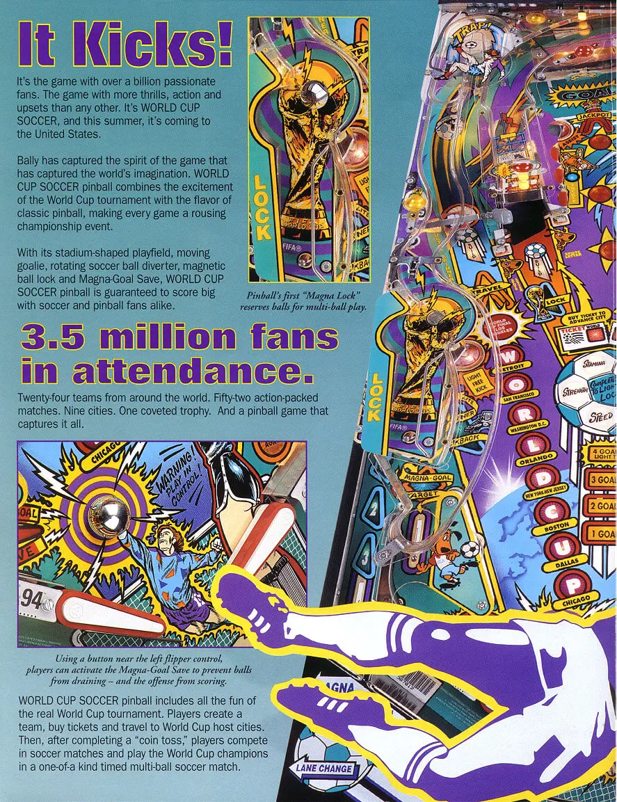 World Cup Soccer Pinball Machine - Image 4
